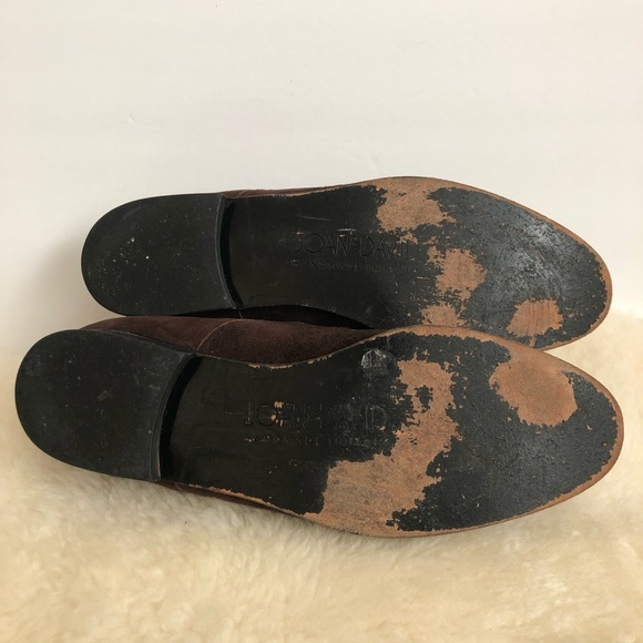 Vintage Joan & David Moccasins Suede Made In Italy Shoes Brown Size 7.5 M - Picture 9 of 10